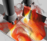 flame trench nozzle temp